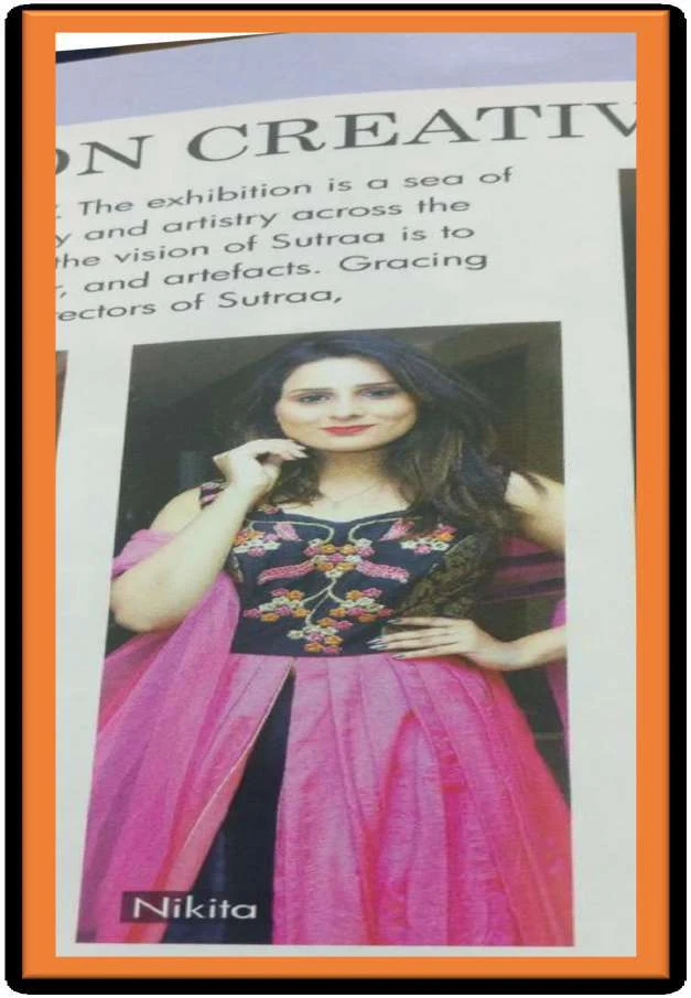 Newspaper feature from Nikita's profile